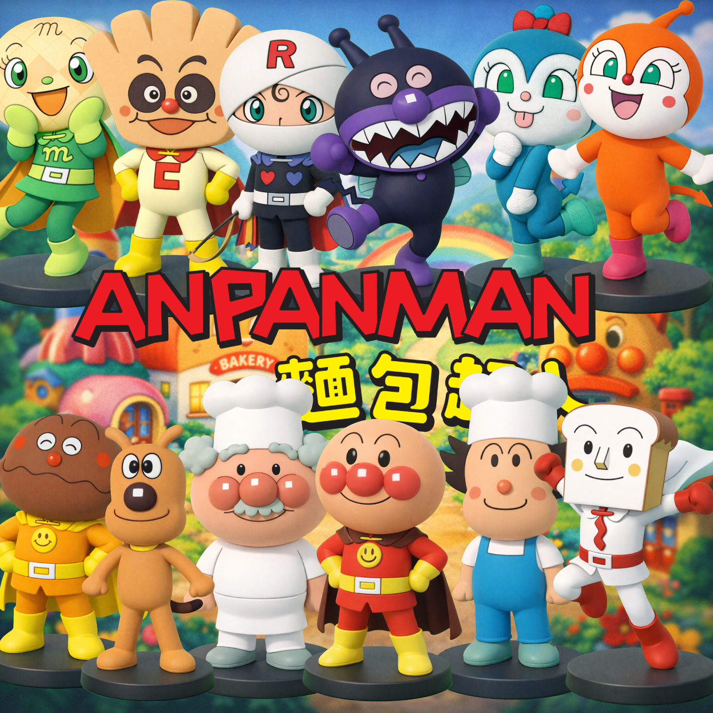 SOREIKE! ANPANMAN PACK (12 FIGURAS)