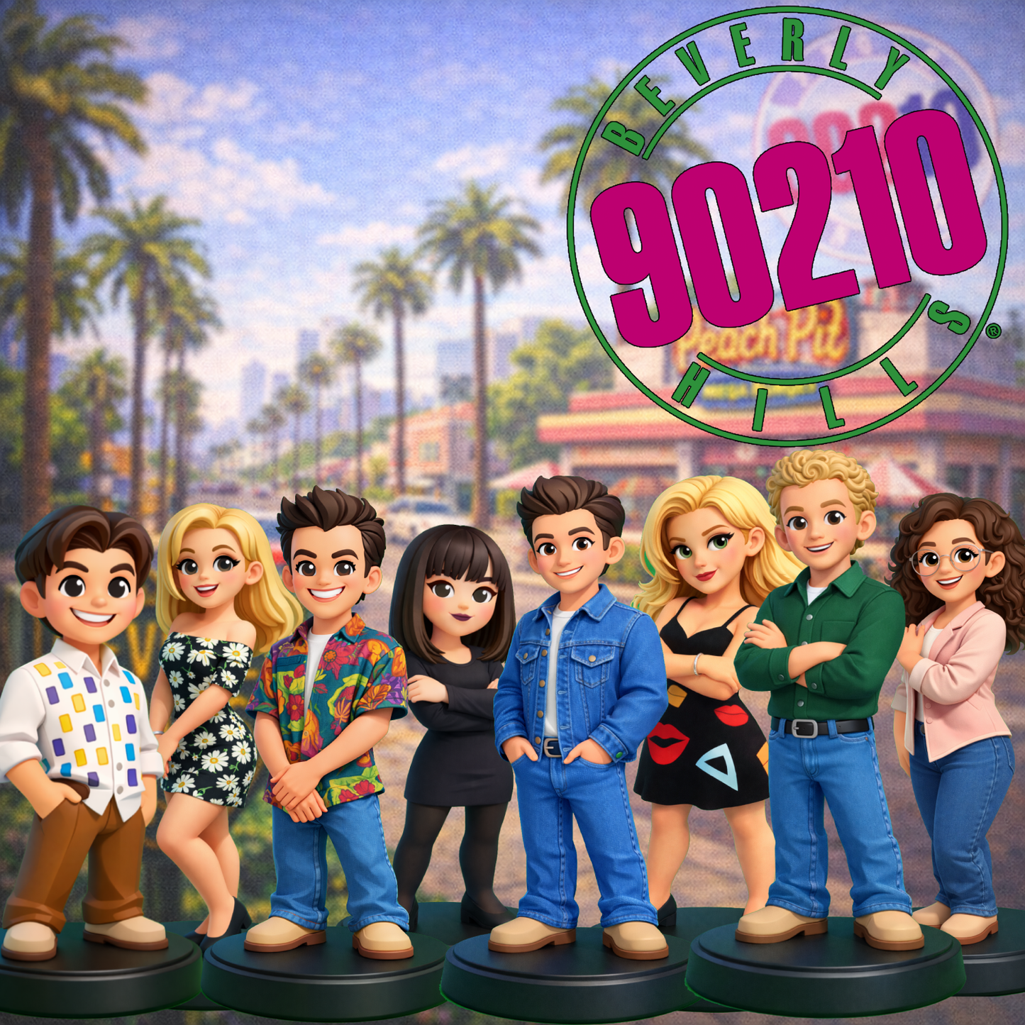 90210 SENSACION DE VIVIR PACK (8 FIGURAS)
