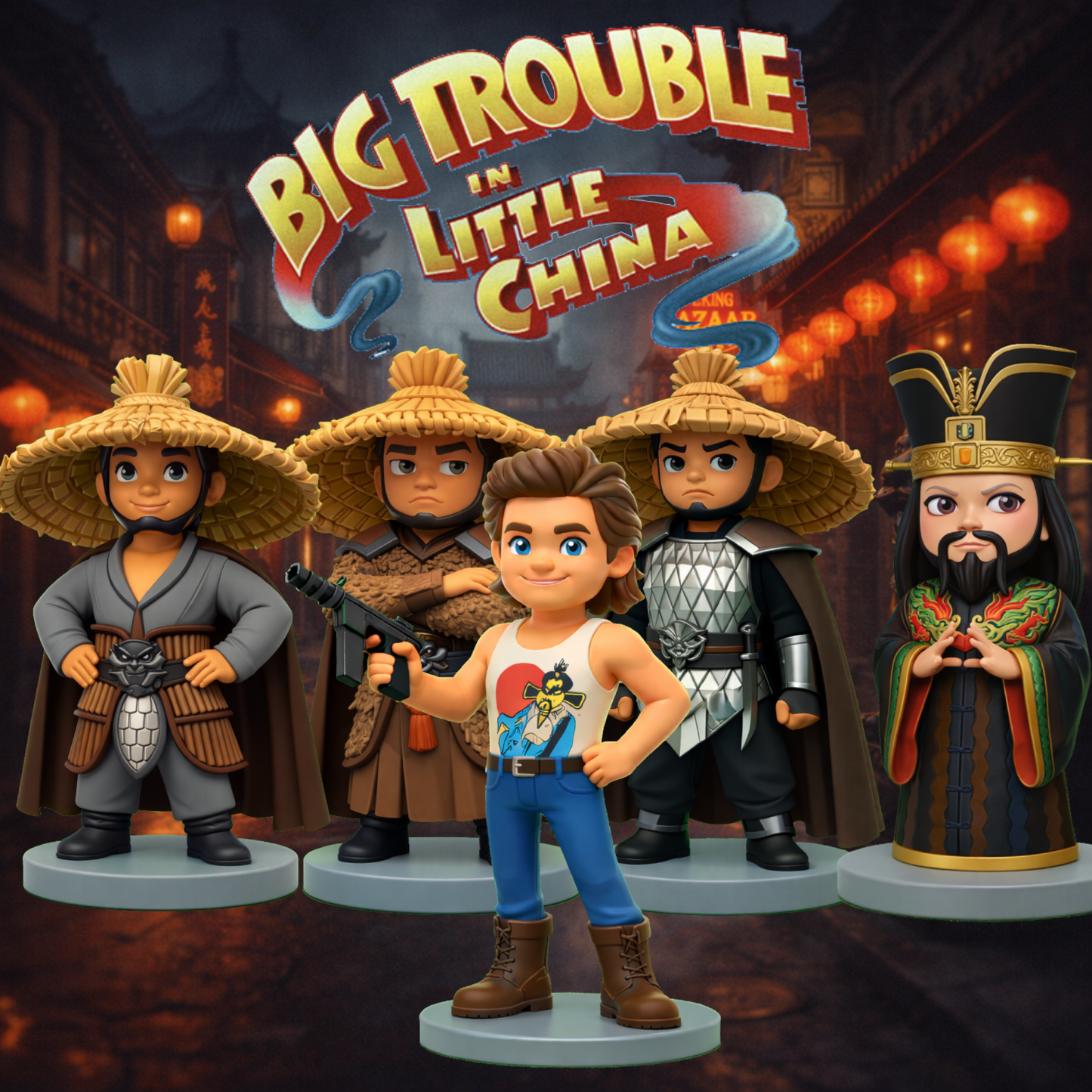 GOLPE EN LA PEQUEÑA CHINA PACK (5 FIGURAS)
