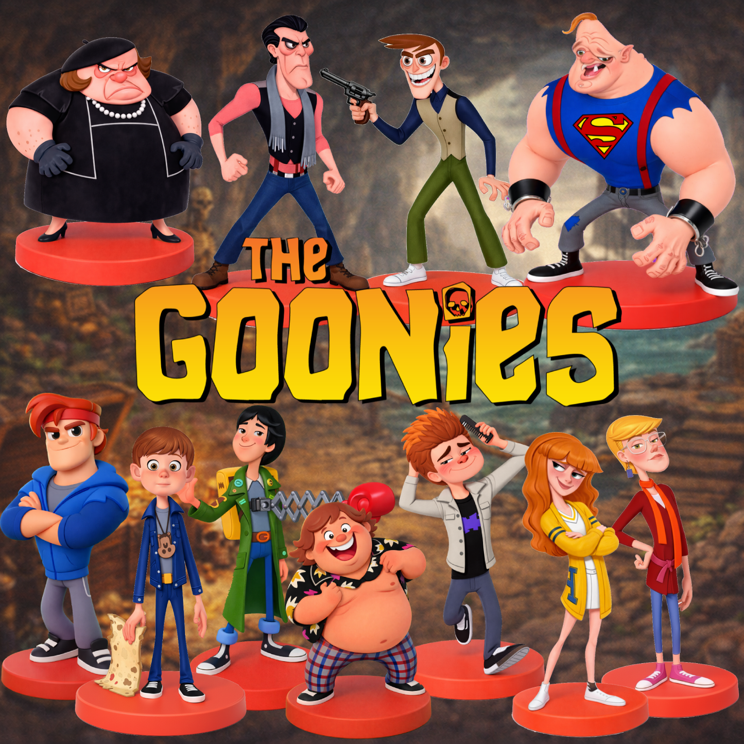 PACK LES GOONIES (11 FIGURINES)