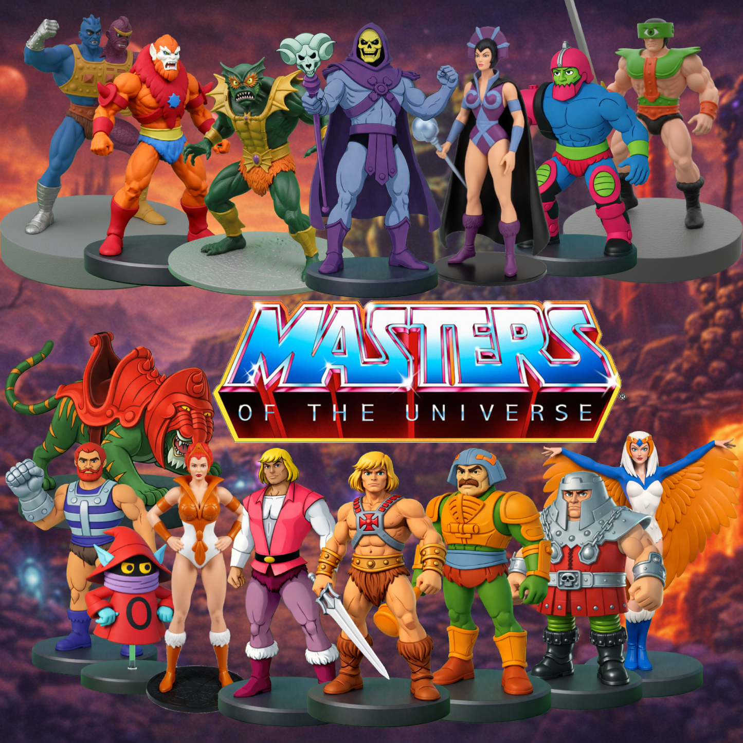 MASTERS OF THE UNIVERSE PACK (16 FIGURES)