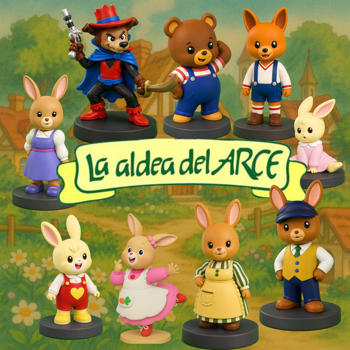 LA ALDEA DEL ARCE PACK (10 FIGURAS)
