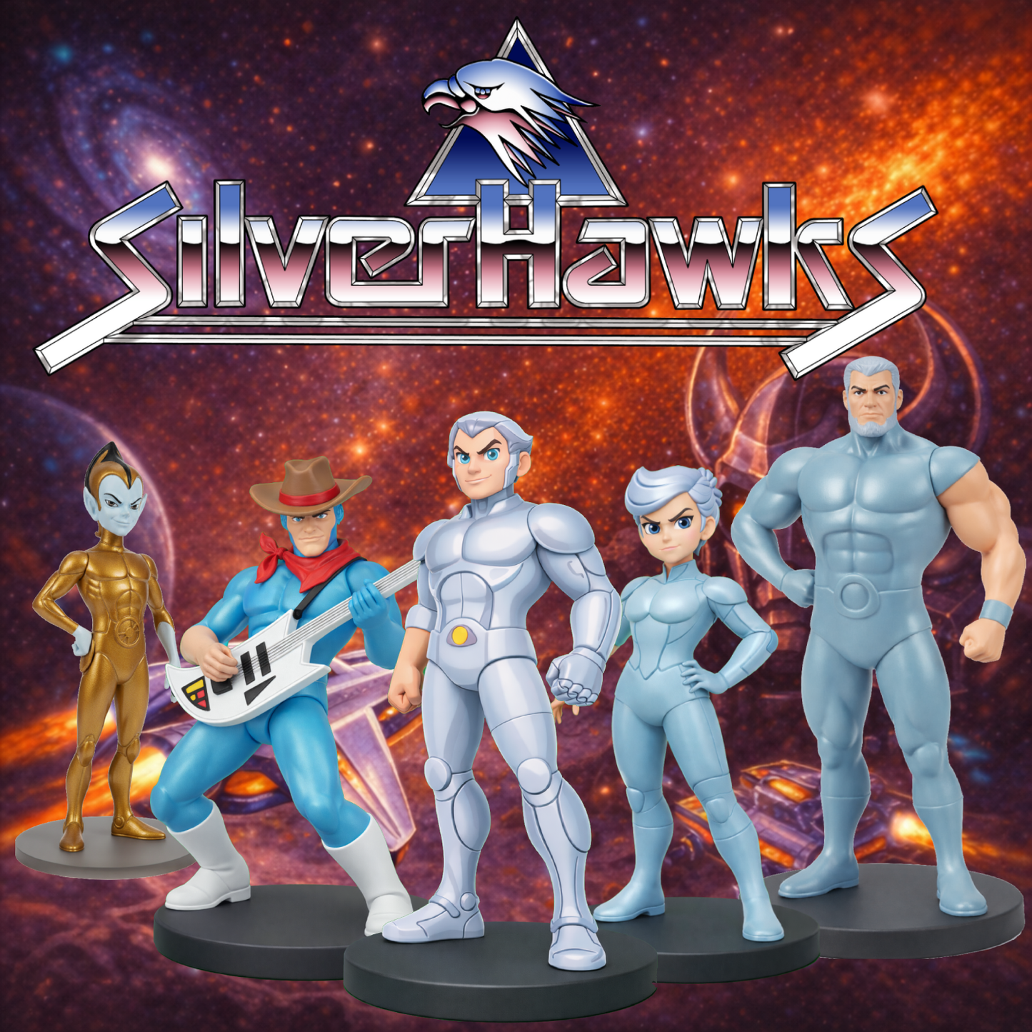 SILVERHAWKS PACK (5 FIGURAS)