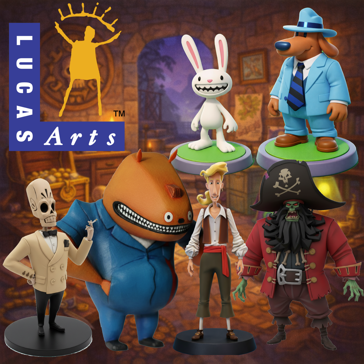 PACK LUCAS ARTS (6 FIGURINES)