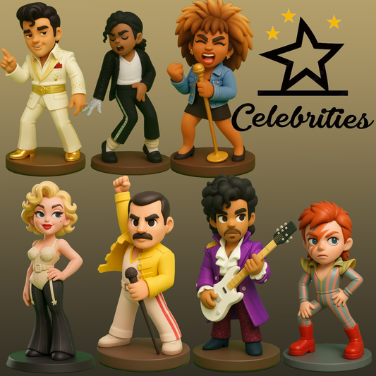 PACK CÉLÉBRITÉS (7 FIGURINES)