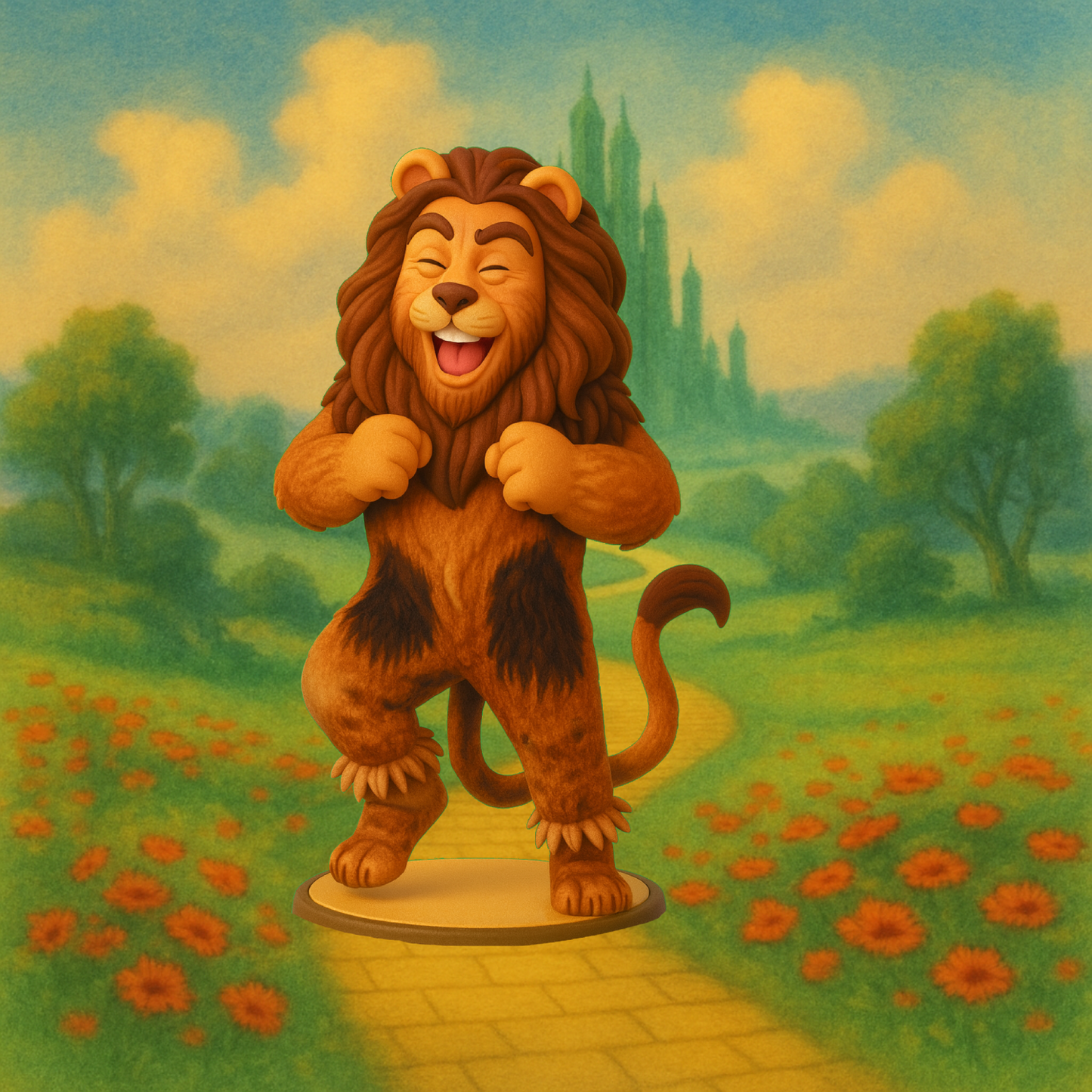 LE LION PEUREUX - LE MAGICIEN D'OZ