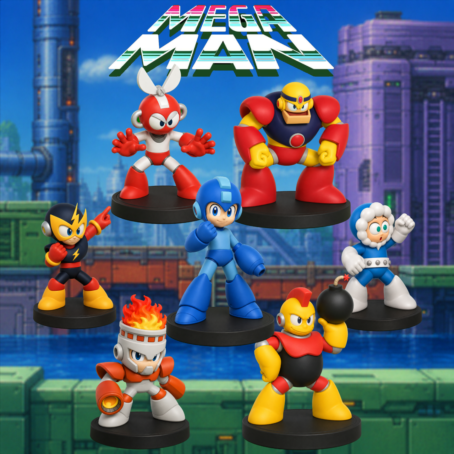 MEGA MAN PACK (7 FIGURAS)