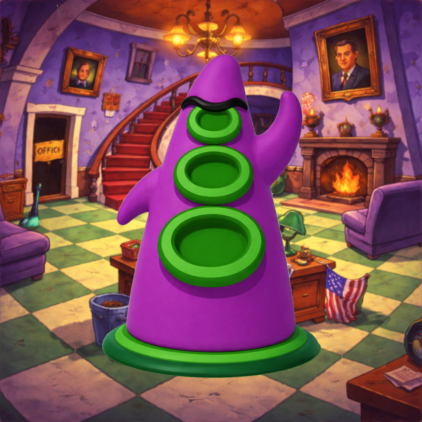 PURPLE TENTACLE - DAY OF THE TENTACLE