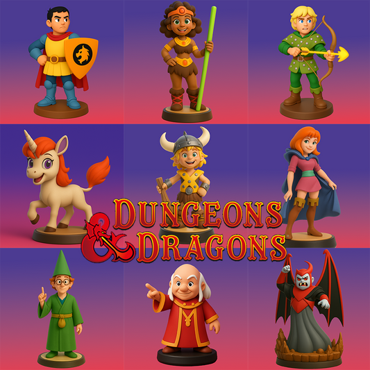 Dungeons & Dragons pack (9 figures)