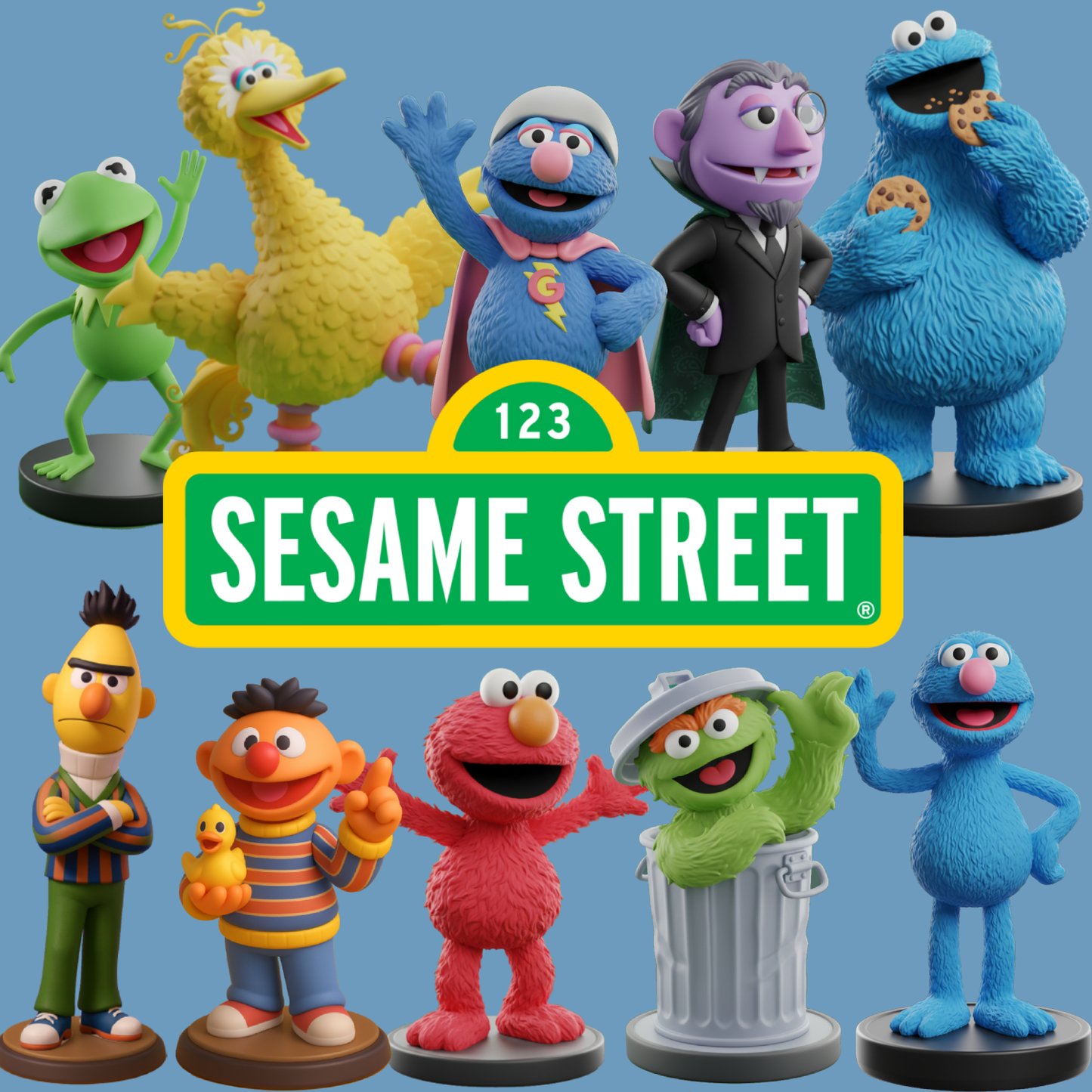 BARRIO SESAMO PACK (10 FIGURAS)