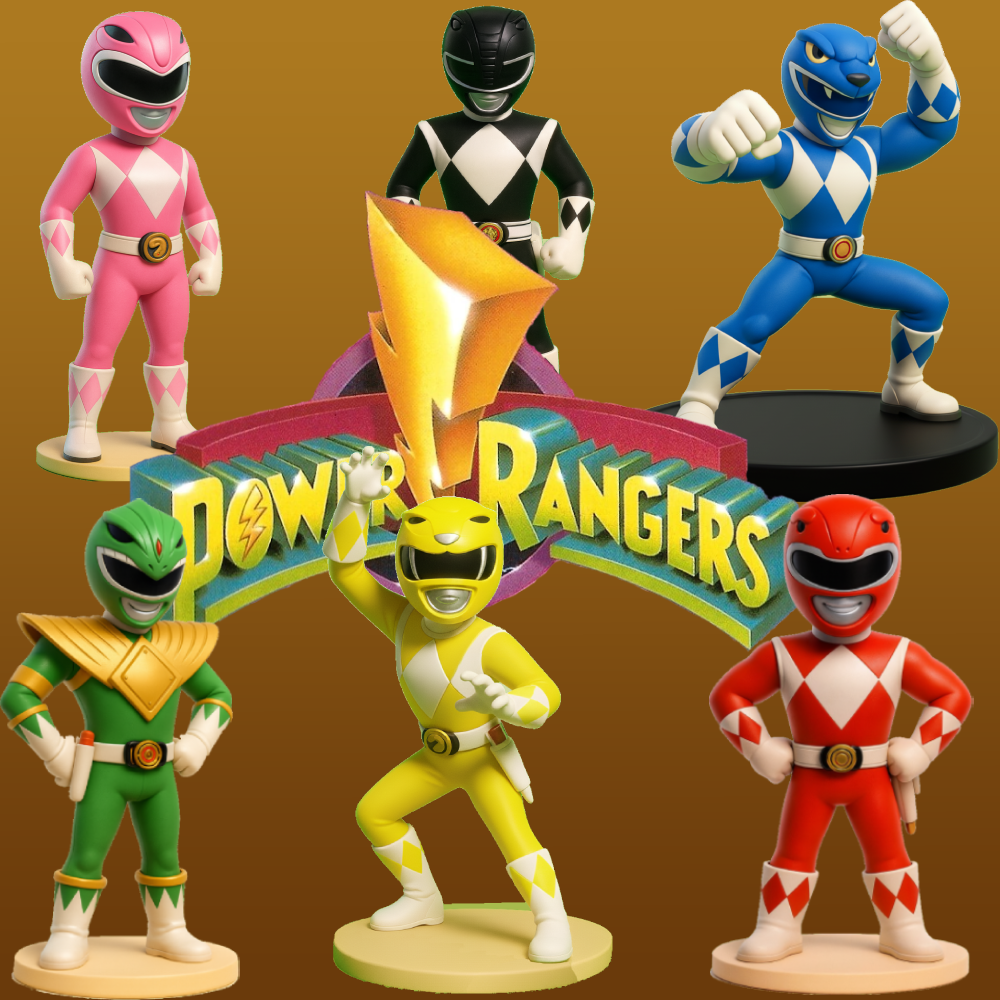 POWER RANGERS PACK (6 FIGURAS)