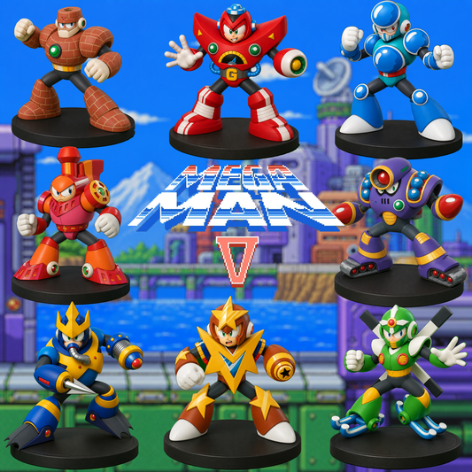 MEGA MAN 5 PACK (8 FIGURAS)