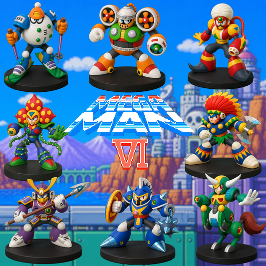 MEGA MAN 6 PACK (8 FIGURAS)