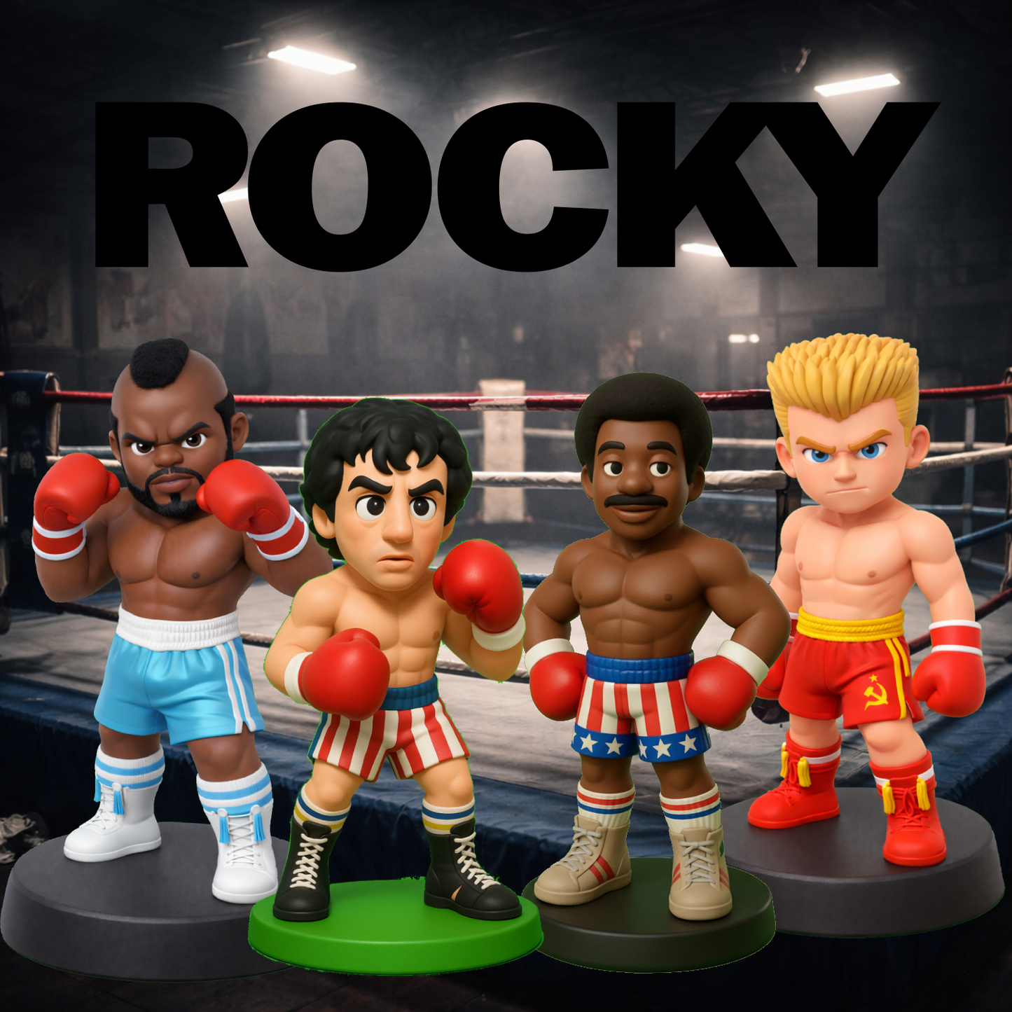 ROCKY PACK (4 FIGURAS)