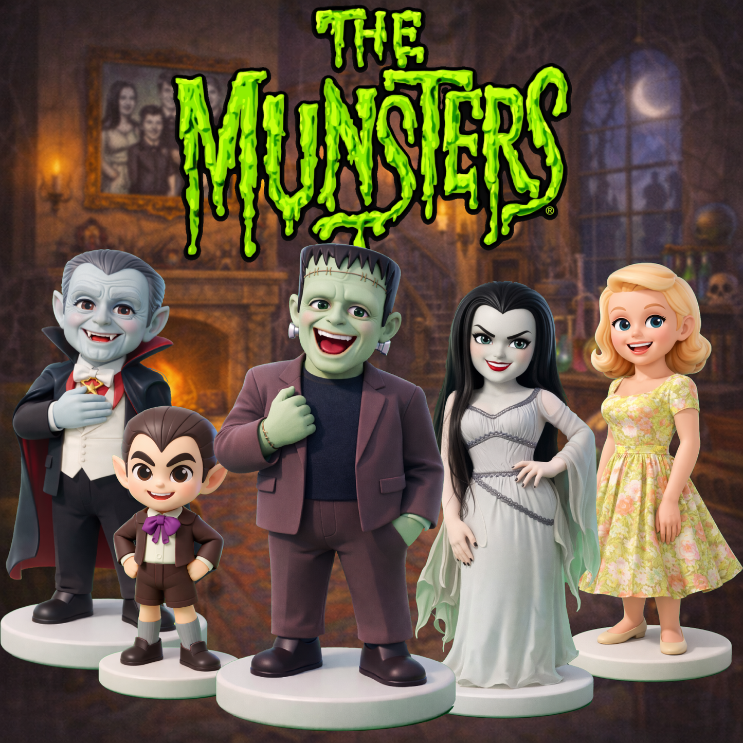 THE MUNSTERS MONSTER PACK (5 FIGURES)