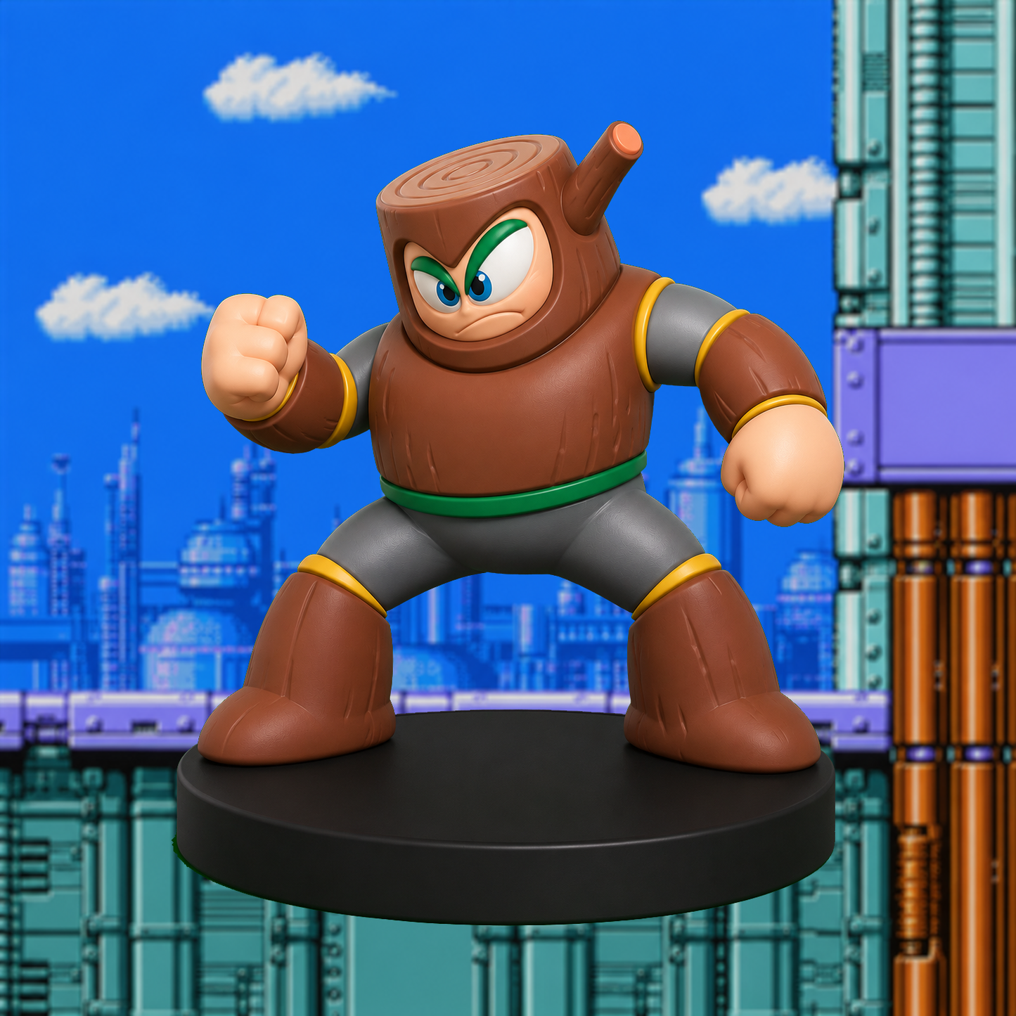 WOOD MAN - MEGA MAN 2
